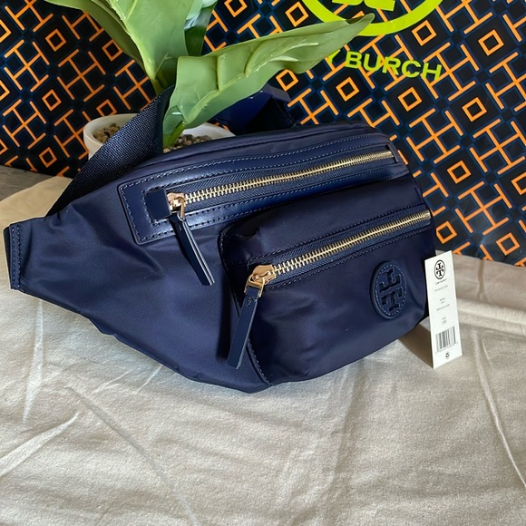 New✨ authentic tory burch nylon belt bag (navy) - Picture 3 of 13